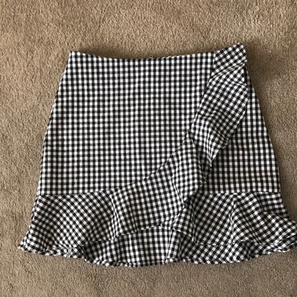 Houndstooth mini shirt